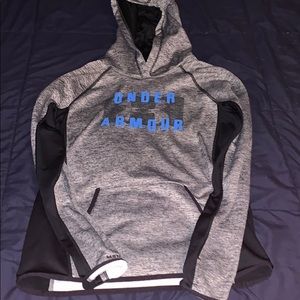 Gray and black under armor sweatshirt!